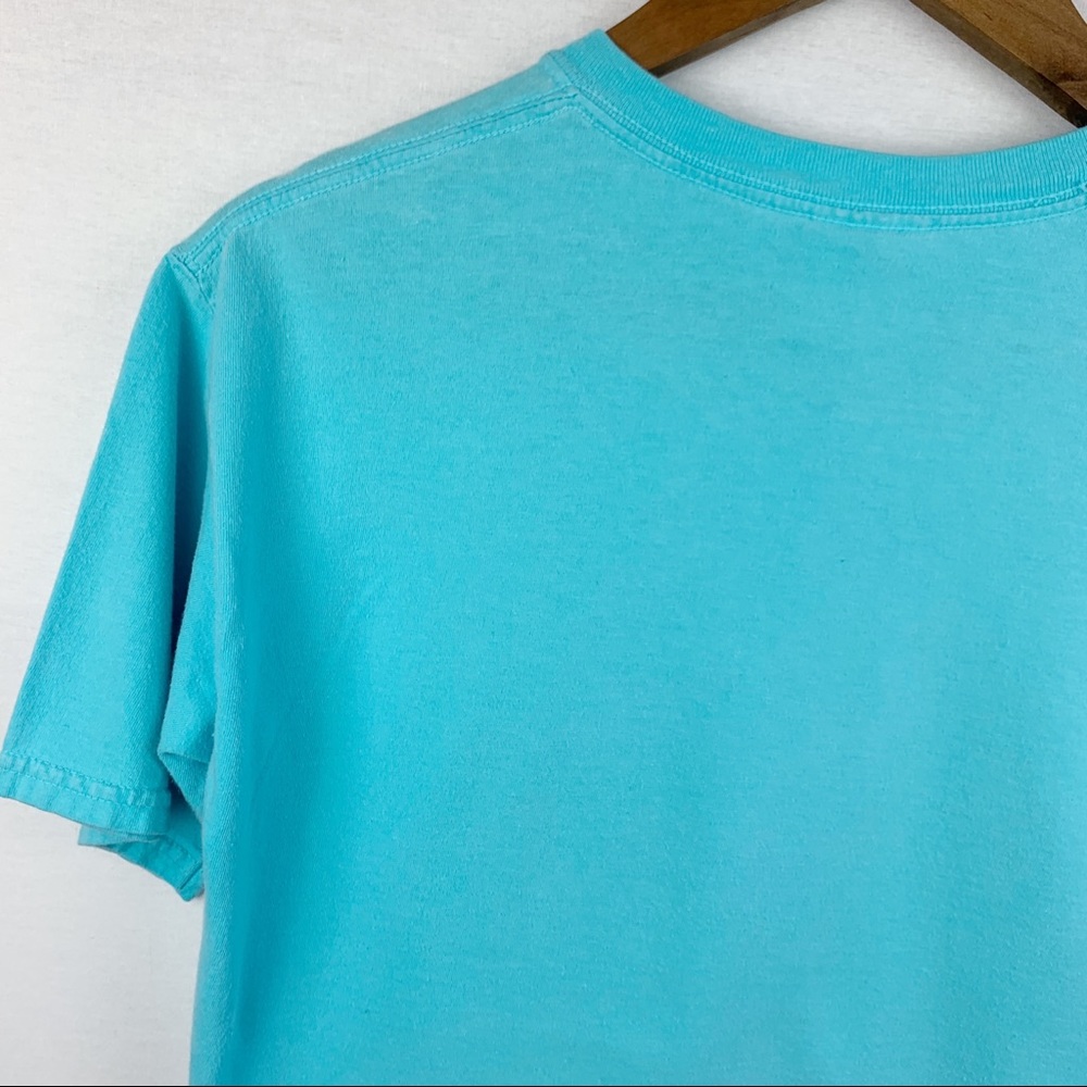 Comfort Colors Polka Dot K Pocket Blue Tee - Picture 8 of 8